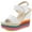 White, variant on Womens Wedge Sandals Ankle Strap Espadrille Wedge Heels Sandals Peep Toe Gladiator Platform Casual Dressy Sandals