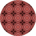 thumbnail image 1 of Ahgly Company Tapis Rond Lavable en Machine Intérieur Transitionnel Rouge Canneberge, 4 Pieds Rond, 1 of 7