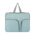 thumbnail image 1 of ziyahi Laptop Sleeve Waterproof Computer Case Portable Bag Pocket Carrier Pouch Protector Reusable Compartments Business Storage Green 17inch, 1 of 9