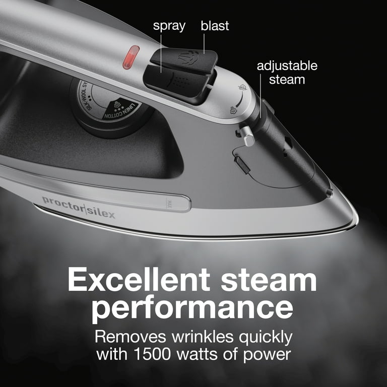 BLACK+DECKER Grey Auto-steam Iron Automatic Shut-off (1200-Watt) at