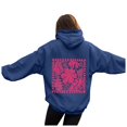 thumbnail image 6 of gibobby Womens Embroidered Hoodies Y2k Hibiscus Teen Girls Preppy Oversized Loose Fit Aesthetic Vintage Cute Pullover Tops,2XL, 6 of 6
