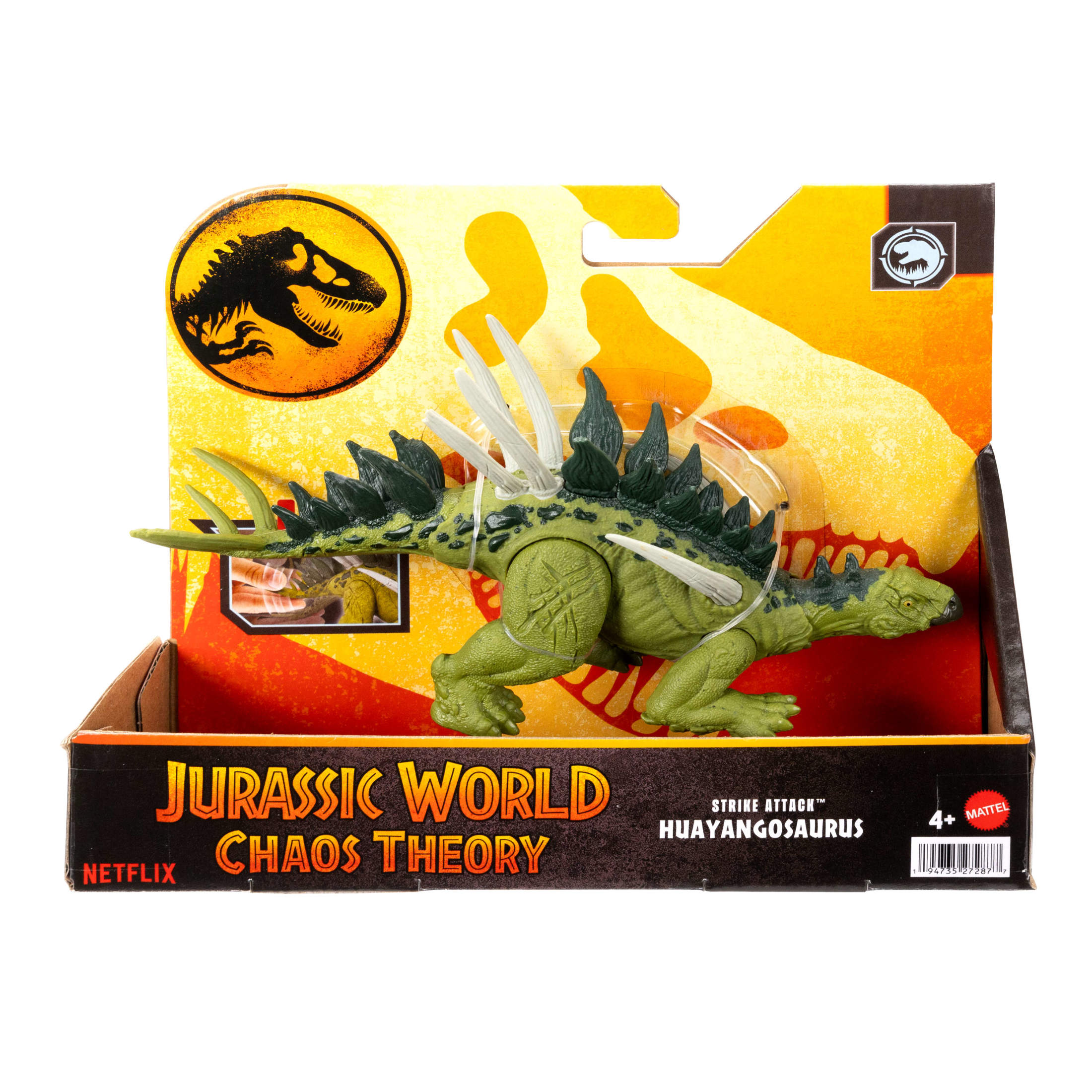 Jurassic World Strike Attack Huayangosaurus Dinosaur Toy, Single Strike Action, Posable