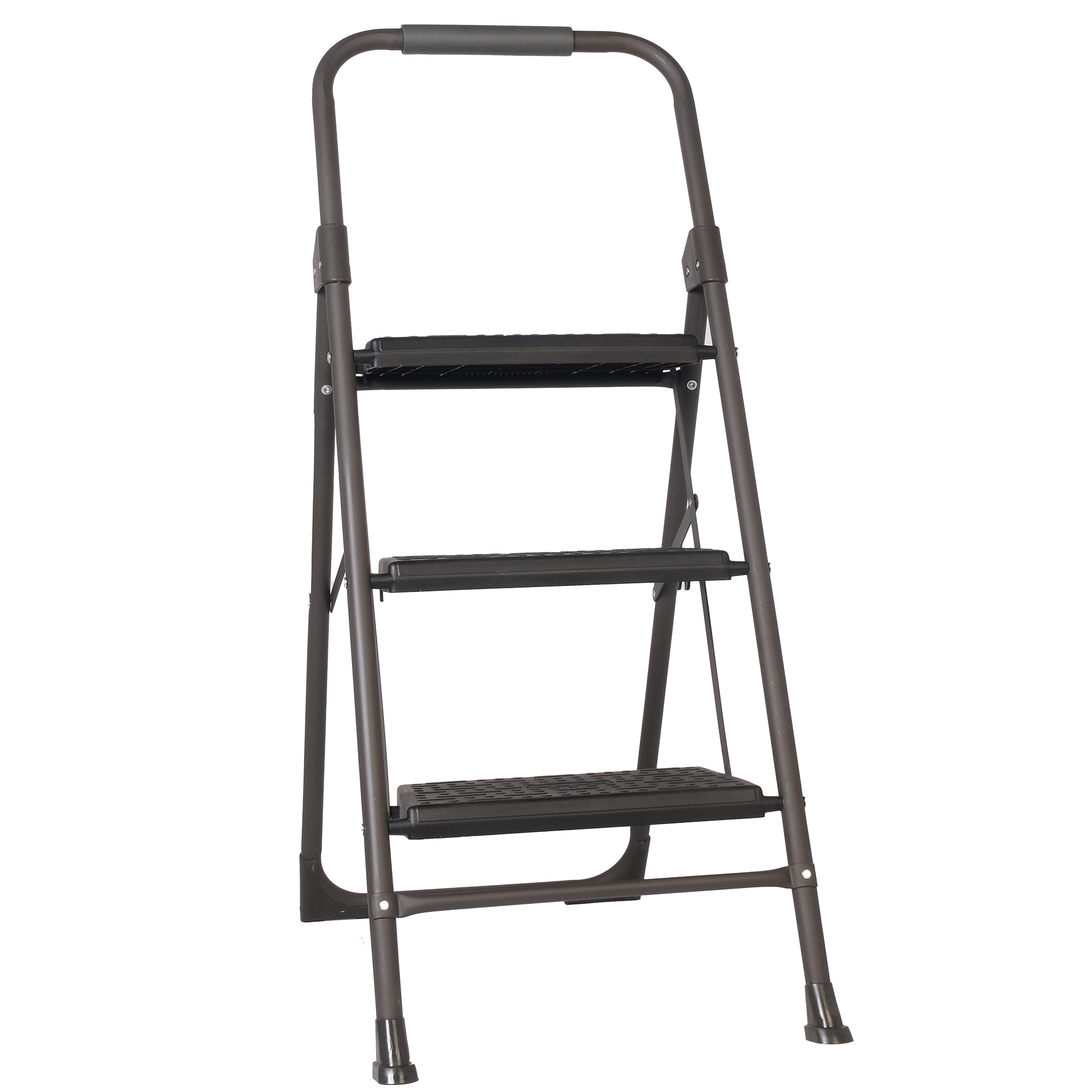 3 Step Ladder Folding Step Stool with Wide AntiSlip Pedal,Sturdy Steel