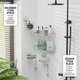 thumbnail image 1 of Organizador para ducha estante de gran capacidad estantes de acero inoxidable para almacenamiento de baño y decoración del hogar, 1 of 8