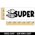 thumbnail image 2 of Super Caped Dog Teacher Student School Self-Inking Rubber Stamp Ink Stamper - Black Ink - Small 1-1/2 Inch, 2 of 7