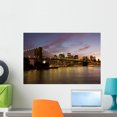 thumbnail image 1 of Brooklyn Bridge and Manhattan Wall Mural by Wallmonkeys Peel and Stick Graphic (24 in W x 16 in H) WM69298, 1 of 4