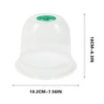 thumbnail image 5 of RuiJiao 3-Pack Plant Heat Preservation Domes - Constant Temperature Raising, Breathable Plastic Covers for Seedlings and Plants - Ideal for Greenhouse and Indoor Gardening, 5 of 5