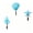 Coastal Blue, variant on QIAOIDEA 3 Pack Decorative Wall Hooks Resin Seashell Starfish Conch Towel Coat Pegs Distressed White Waterproof