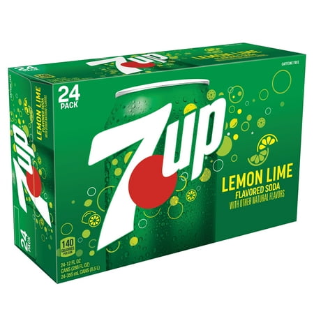 7UP Caffeine Free Lemon Lime Soda Pop, 12 fl oz, 24 Pack Cans