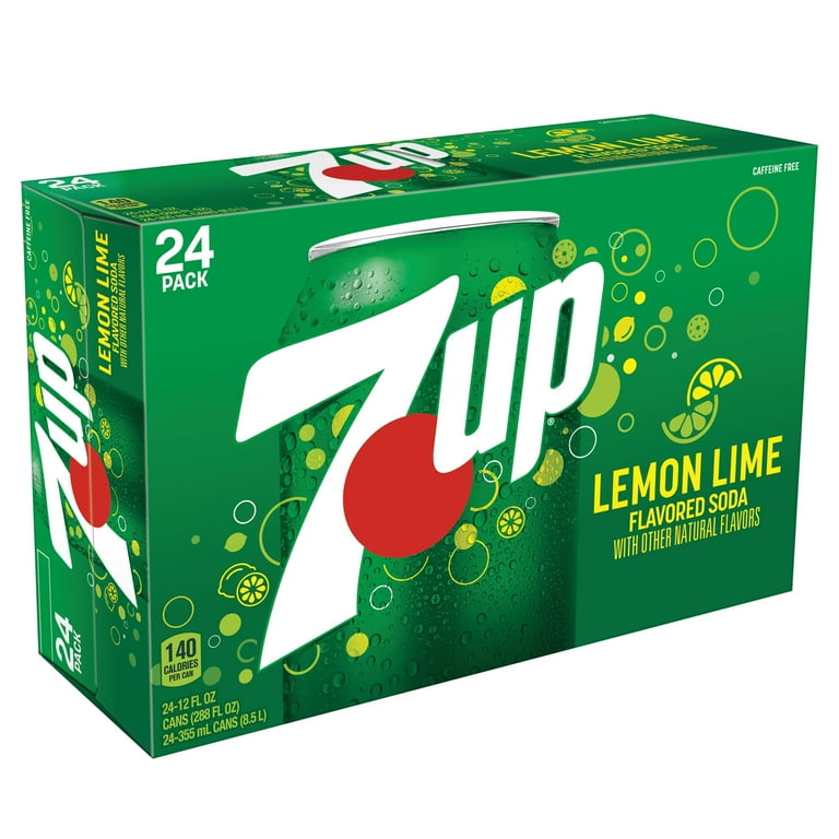 7UP Caffeine Free Lemon Lime Soda 12 fl oz 24 Pack Cans - Walmart.com