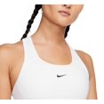 thumbnail image 2 of Nike Women's Swoosh Dri Fit Racerback Sports Bra White Size X-Large, 2 of 3