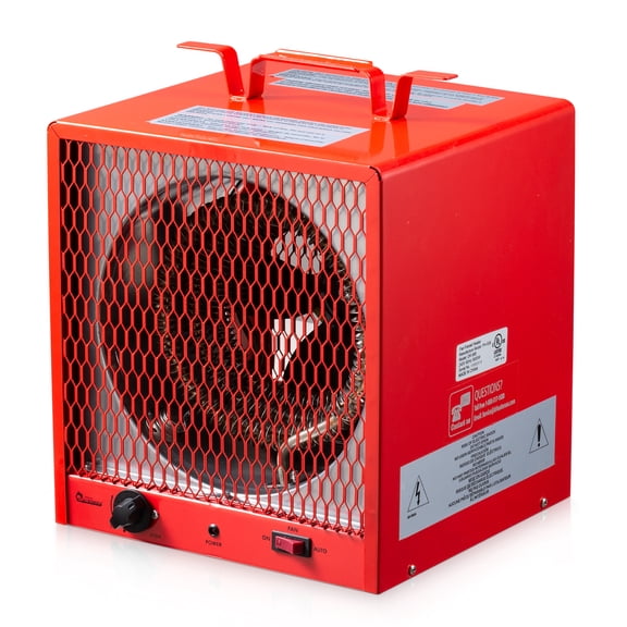 Dr. Infrared Heater 5600W Garage Workshop Portable Industrial Space Heater, Gray