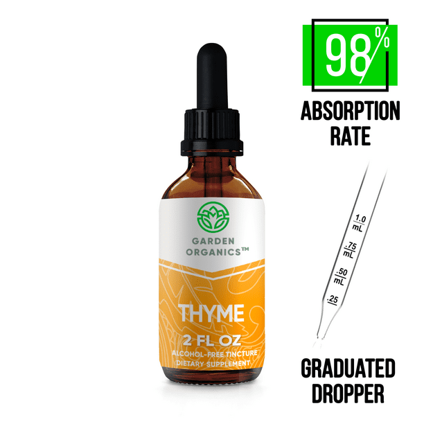 Garden Organics Thyme Tincture AlcoholFREE Extract, Organic Thymus