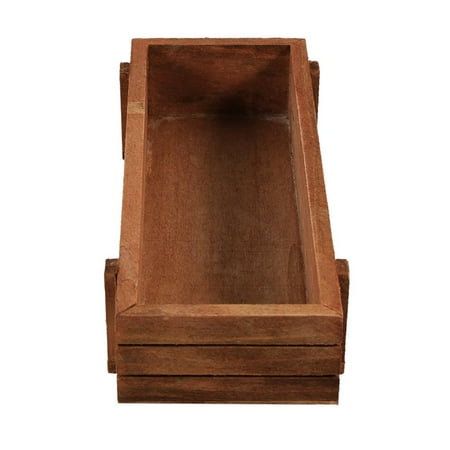 LHCER Indoor/Outdoor Wooden Herb Flower Succulent Planter Box Home Garden Rectangle Storage box , Wooden Planter, Flower Planter