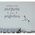 thumbnail image 4 of Wall Art Quotes Decal Progress Not Perfection Inspirational School Stickers 23x20-Inch Storm Gray, 4 of 7