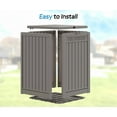 thumbnail image 7 of Bifanuo Outdoor Waterproof 48 Gallon Resin Deck Box, Gray, 7 of 7