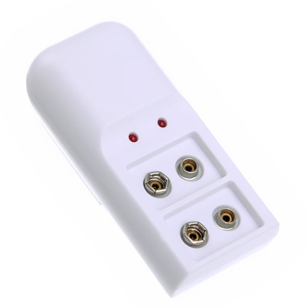EeaseMX Cargador de batería de iones de litio y Ni-MH de 9 V duradero para baterías recargables de 9 voltios