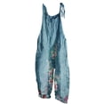 thumbnail image 2 of Mefallenssiah Women Printed Summer Sleeveless Pockets Backless Loose Long Playsuits Rompers Jumpsuit, 2 of 5