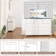 thumbnail image 4 of 10-cajón almacenamiento cómoda mesa de TV para dormitorio y sala de estar, blanca, 4 of 7