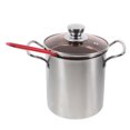 thumbnail image 2 of FELTECHELECTR 1 juego de freidora de acero inoxidable con cesta para freír, olla para freír, olla para cocinar en la cocina, 2 of 7