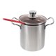thumbnail image 2 of FELTECHELECTR 1 juego de freidora de acero inoxidable con cesta para freír, olla para freír, olla para cocinar en la cocina, 2 of 7