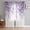 Purple, variant on Teal Blue Eucalyptus Leaves Sheer Curtains 54 Inch Length 2 Panels Set for Living Room/Bedroom, Spring Floral Summer Botanical Curtain Sheers Drapes Rod Pocket Curtains Window Treatment 52''x54''x2