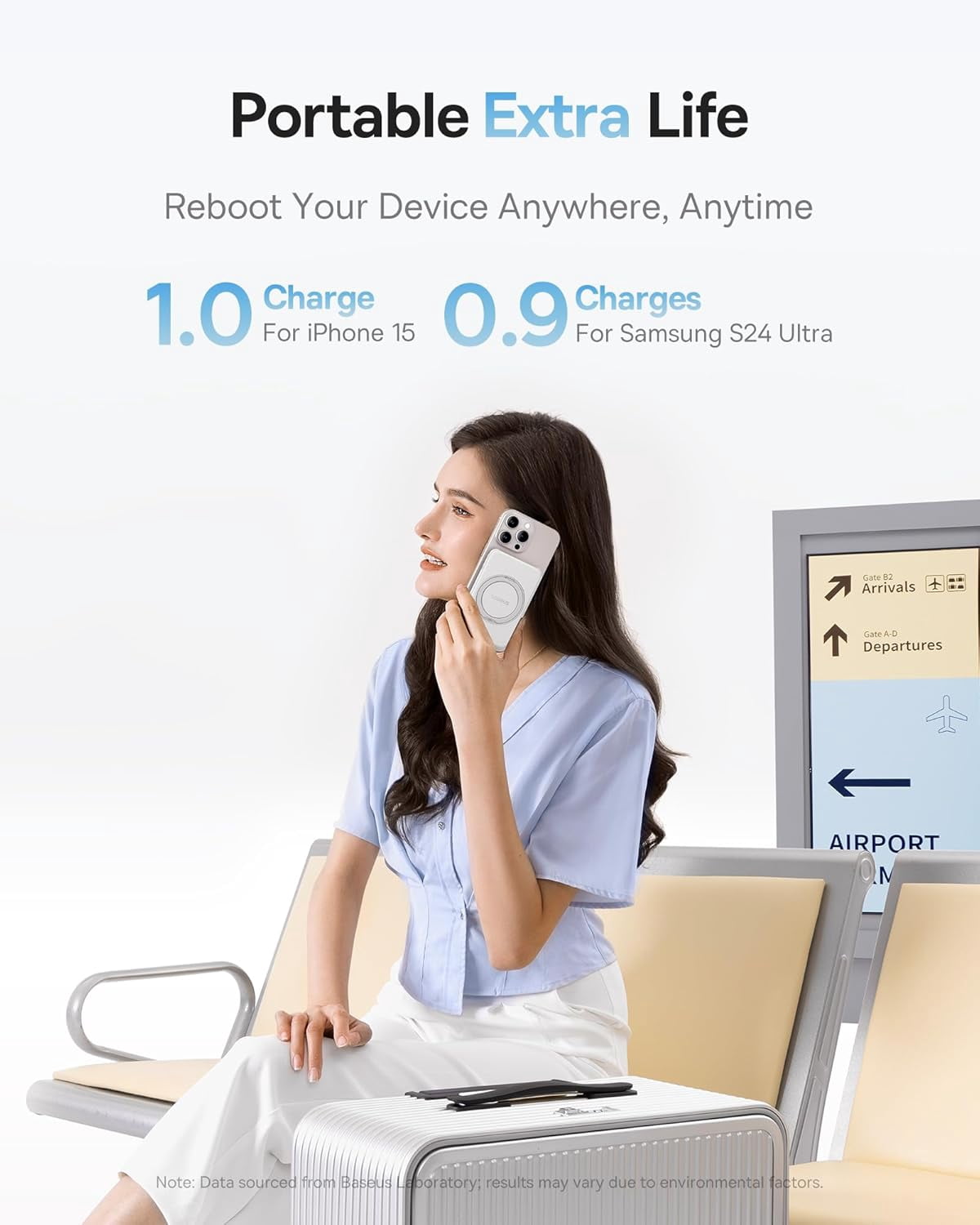PicoGo Magnetic Power Bank, Qi2 Certified 15W Ultra-Fast Wireless Portable Charger with Stand, Ultra-Slim 5000mAh Battery Pack for iPhone 17 Pro Max 16/15/14/13/12
