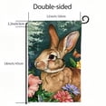 thumbnail image 3 of Heduofu Blooming Bunny Easter Welcome Garden Flag Vertical Double Sided Seasonal Outside Decor for Farmhouse Yard Patio Lawn Outdoor Home Decor Gift White, 3 of 6