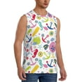 thumbnail image 2 of Daiia Undersea Seahorse Printed Men's Tank Tops,Casual Soft Sleeveless Gym Muscle Shirts Bodybuilding Tee-3X-Large, 2 of 8