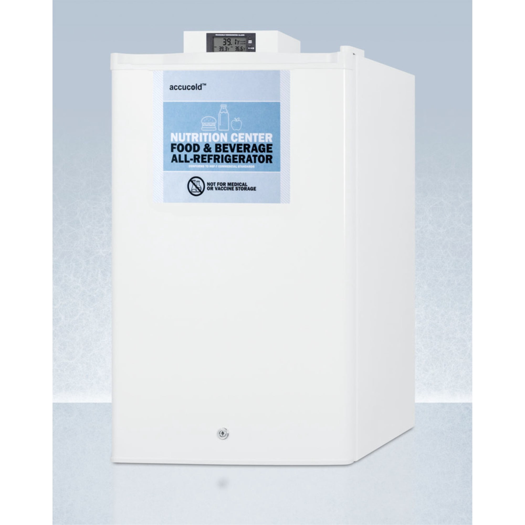 Accucold FF31L7NZ 2.5 cu. ft. Nutrition Center All Refrigerator with Alarm & Thermometer, White