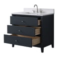 thumbnail image 3 of Vanity Art 36" Bathroom Vanity with Sink and Engineered Marble Top, Freestanding Storage Cabinet with 3 Drawers, 3 of 9