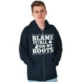 thumbnail image 5 of Blame It On My Roots Country Music Zip Up Hoodie Men's Women's Brisco Brands S, 5 of 6