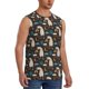 thumbnail image 2 of Fotbe Cute Alpaca Men's Camiseta sin Mangas Estampada para Hombres, Playera Casual para Gimnasio, Entrenamiento, Playa-3X-Large, 2 of 7