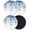 Blue, variant on Blue Eucalyptus Leaves Coasters Set of 4, Soft Absorbent Coasters for Drinks, Summer Botanical Weeping Non-Slip Cup Coaster Mat with Rubber Bottom for Home Kitchen Desk Coffee Bar Table Decor 4"
