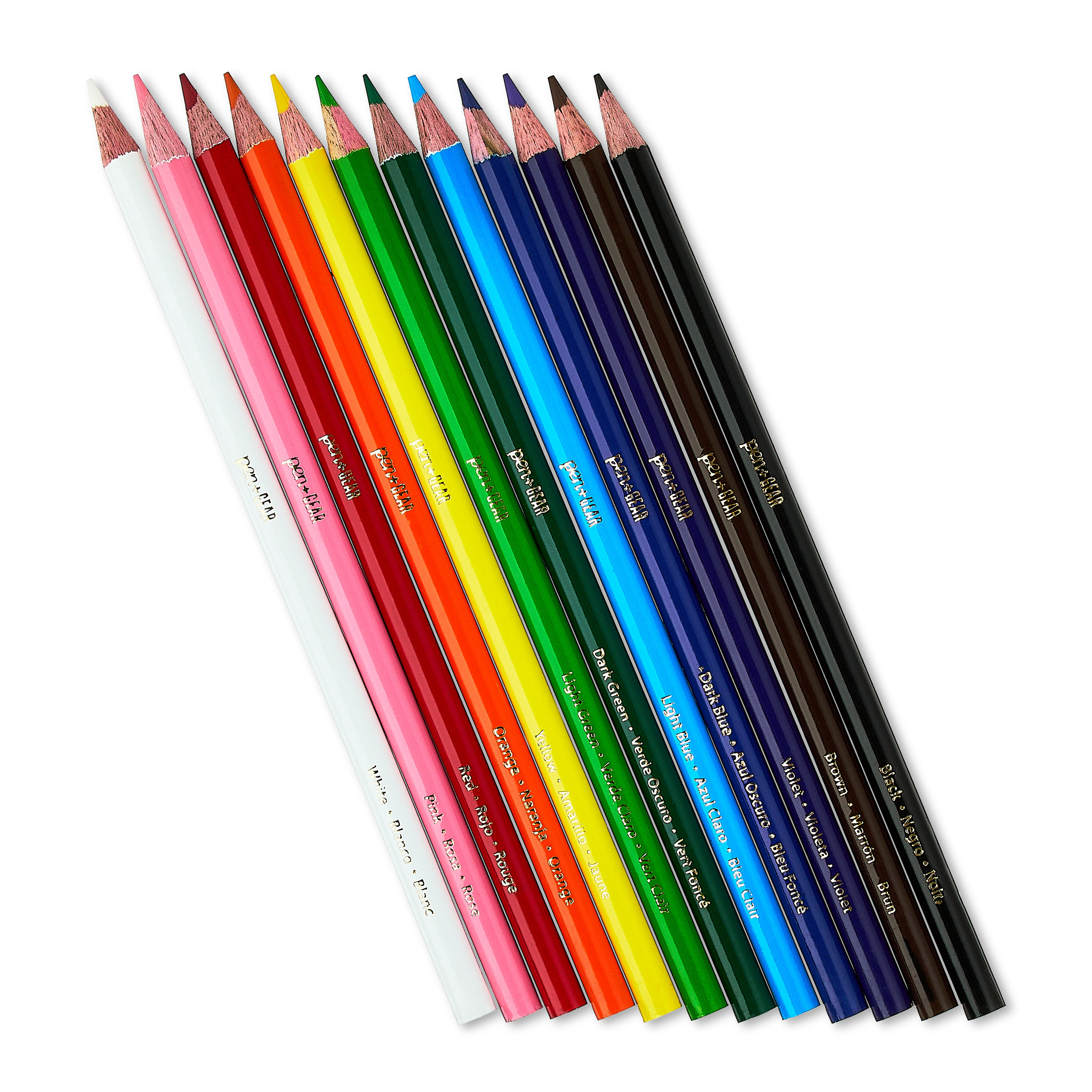 Lápices de colores afilados Pen+Gear, colores surtidos, 12 piezas 2