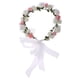 thumbnail image 2 of Boda fiesta flor chica nupcial diadema pelo corona frente decoración Blanco y Colcomx Guirnalda del pelo de la flor de la mujer, 2 of 8