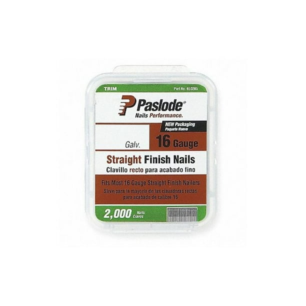 Paslode 2 in. 16 Ga. Straight Strip Galvanized Finish Nails 2000 pk