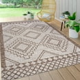 thumbnail image 5 of JONATHAN Y JONATHAN  Y Carwa Diamond Tribal Medallion Indoor/Outdoor Area Rug 3 X 5 - Beige/Brown, 5 of 5
