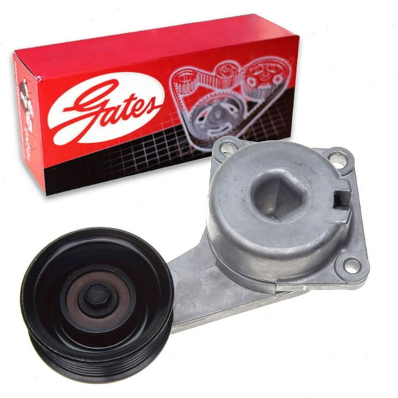 Gates DriveAlign Drive Belt Tensioner Assembly compatible with Ford F-350 Super Duty 5.4L 6.8L V10 V8 2002-2010 - Without Air Conditioning