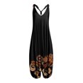 thumbnail image 1 of Mono sin mangas con cuello en V sin espalda con estampado Vintage informal Sexy a la moda para mujer Pompotops ulkah941061, 1 of 3
