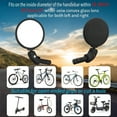 thumbnail image 5 of MRSXXNTY Bike Mirrors,Bike Bar End Mirror, HD Glass Convex Lens Bicycle Rearview Mirror, Safe Cycling Rearview Mirror, Easy to Install, 5 of 5