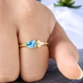 thumbnail image 6 of SHREENATHJEWELRY 7x5MM / 1 Ct Swiss Topaz Engagement Ring - Cluster Anniversary Gift for Women, 6 of 10