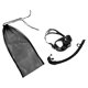 thumbnail image 1 of Tubo de Snorkel + Bolsa de Malla para Almacenaje de Aletas Color Negro Accesoriso para Buceo shamjiam Gafas de buceo, 1 of 9