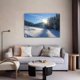 thumbnail image 5 of Póster de lienzo con diseño de árbol, sol y nieve, decoración para dormitorio, paisaje deportivo, decoración para oficina, regalo, estilo marco, 16 x 24 pulgadas (40 x 60 cm), 5 of 8