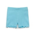 thumbnail image 2 of Garanimals Baby Girls Solid Ribbed Ruffle Shorts, 3-Pack, Sizes 0-24M, 2 of 4