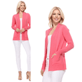 thumbnail image 2 of YEMAK Women's Knit Cardigan Sweater – Long Sleeve Open Front Basic Classic Casual Soft Lightweight Knitted Shrug with Pocket, 2 of 9