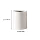 thumbnail image 4 of Ounissouiy Cubo de basura ABS, cubo de basura de boca ancha, a prueba de golpes, estilo japonés, parte inferior antideslizante, cubo de Suministros de limpieza para el hogar Blanco Pequeño, 4 of 6