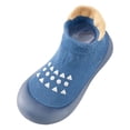 thumbnail image 4 of Mepaouo Baby Boys Girls Sock Shoes Toddler Soft Rubber Sole Sneakers Infant Non Slip Indoor Slippers Blue, 4 of 5