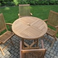 thumbnail image 2 of Redmon Genuine Teak Wood Full Size Folding Chair, Single, 2 of 8