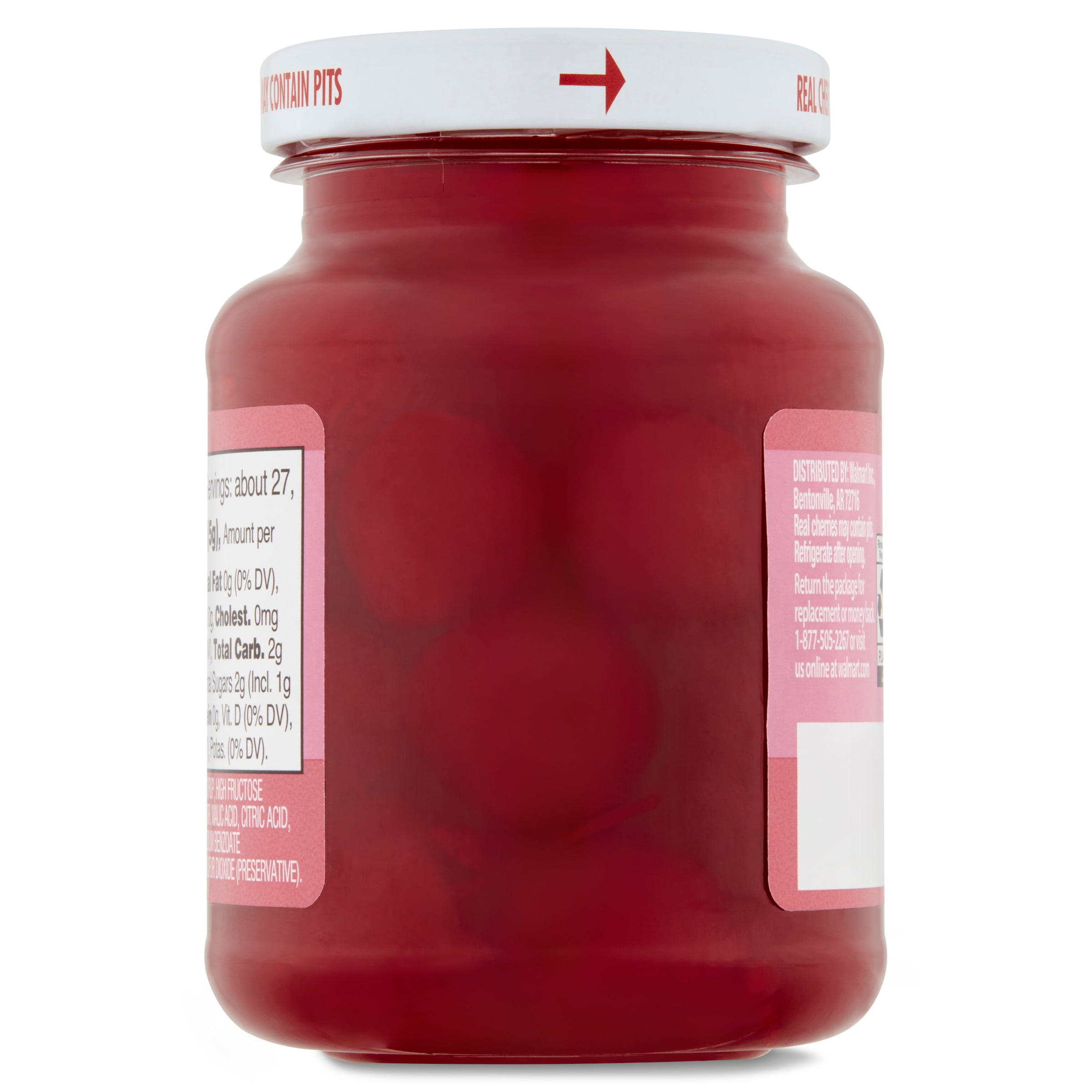 Great Value Maraschino Cherries with Stems, 10 oz